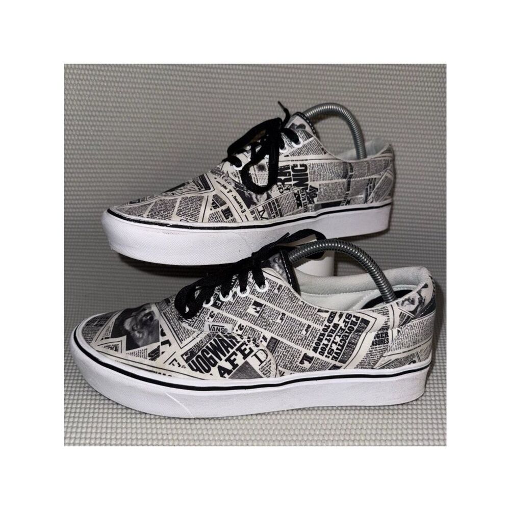 Vans x Harry Potter Daily Prophet Newspaper Print Casual Shoes Men 9/Women 10.5